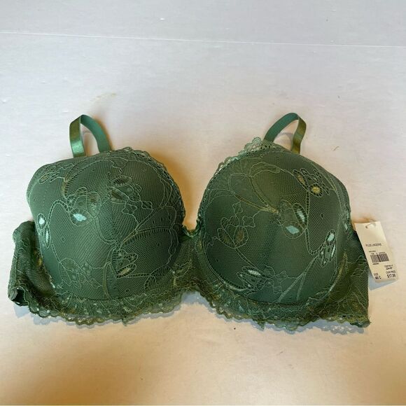 Cato Bra Sage Green Lace Underwire, Padded Size 40C - Picture 1 of 8